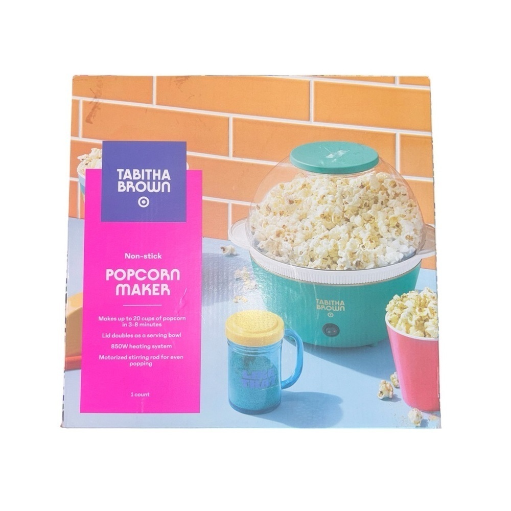 Tabitha Brown Target Electric Popcorn Maker Non-Stick UP to 20 Cups ,green